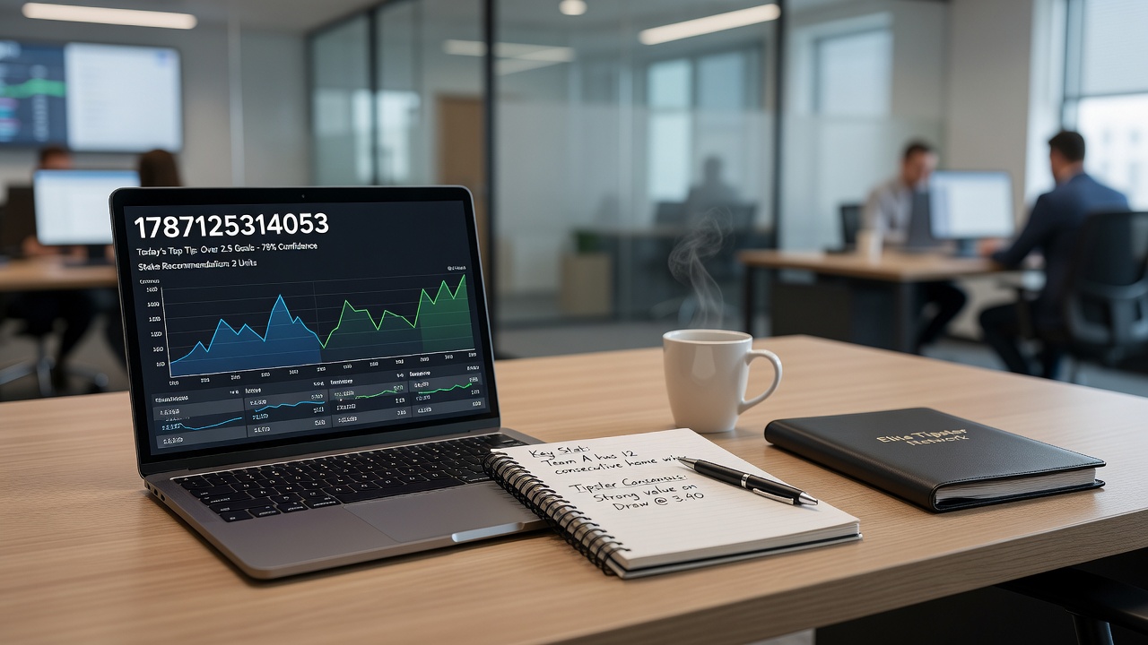 Digital interface displaying tipster selections alongside live odds and historical statistics