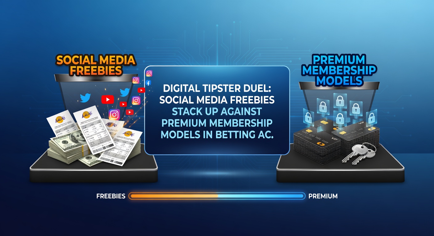 Graph comparing accuracy metrics of free social media tipsters versus premium services, with bars showing strike rates, ROI, and drawdown periods for soccer and horse racing