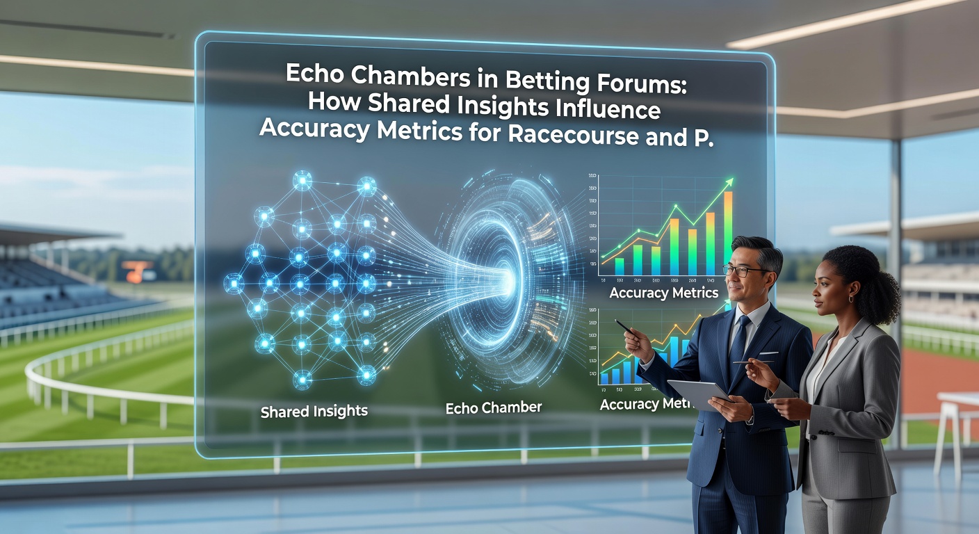 Data visualization chart comparing tip accuracy rates inside forum echo chambers versus independent selections for racing and football
