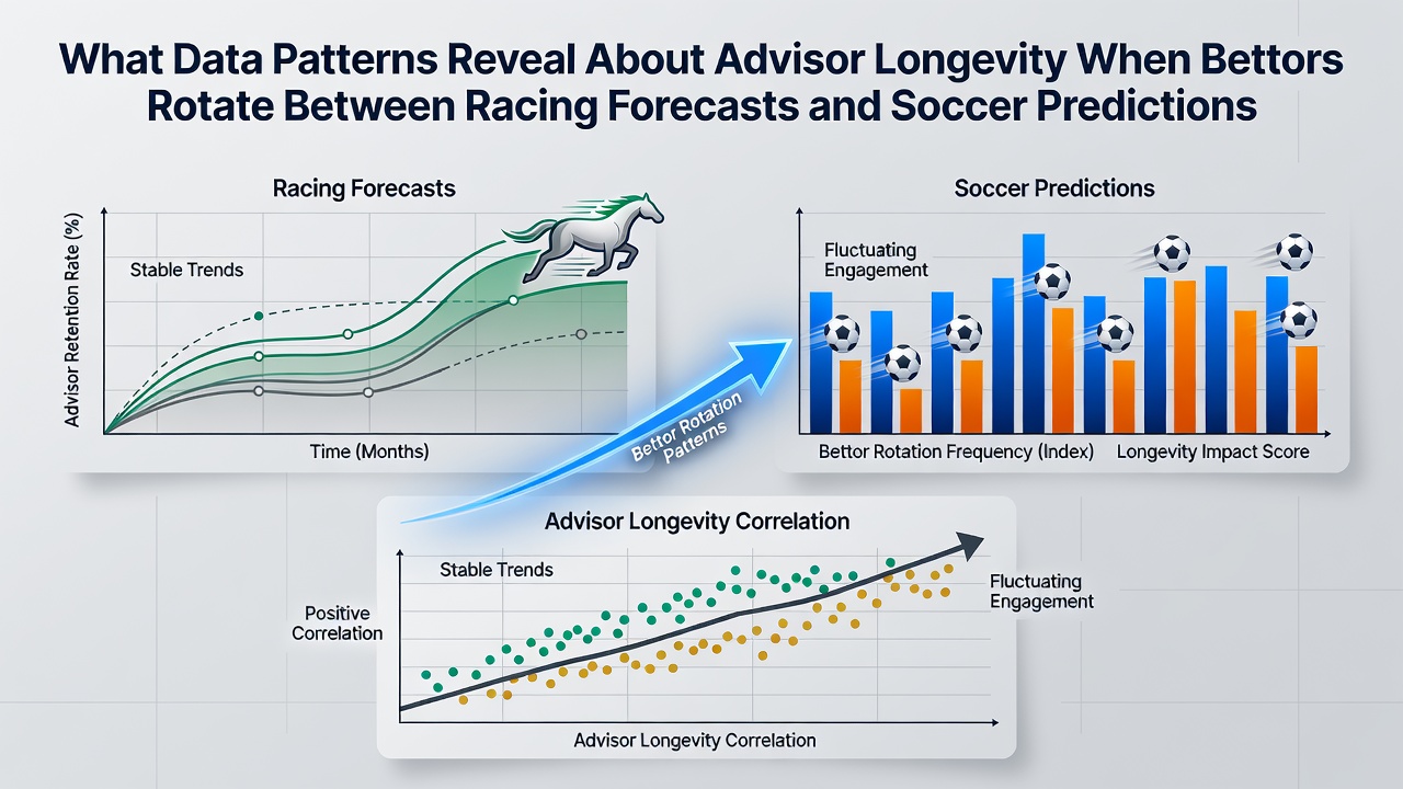 Data visualization showing advisor longevity patterns across racing and soccer betting rotations