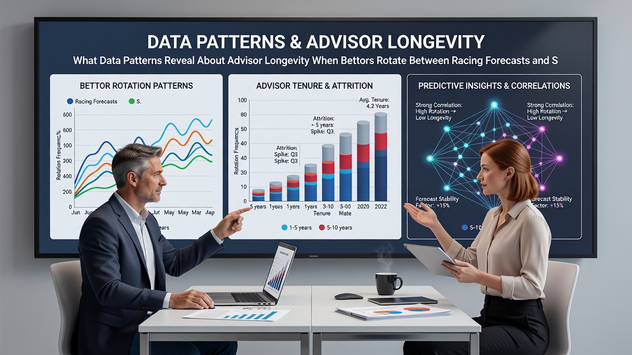 Chart illustrating retention rates for advisors when bettors alternate between racing forecasts and soccer predictions